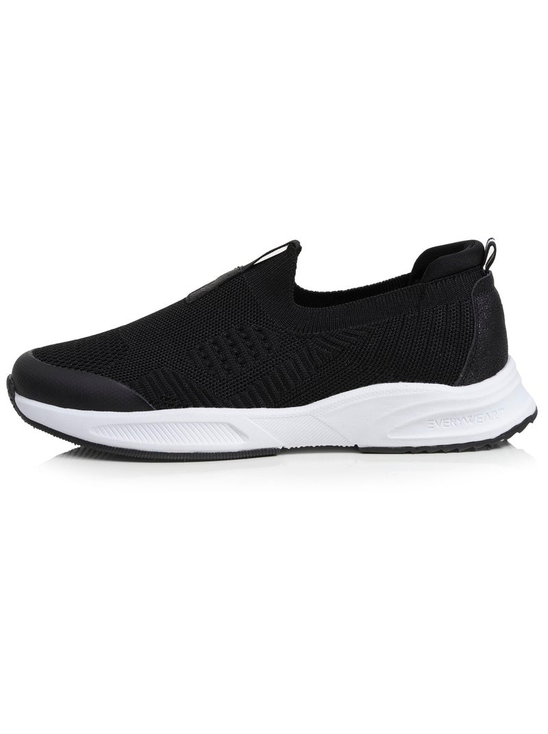 Baskets confortable, résistante, semelle à mémoire forme et facile à enfiler  Isotoner Noir - Kiabi