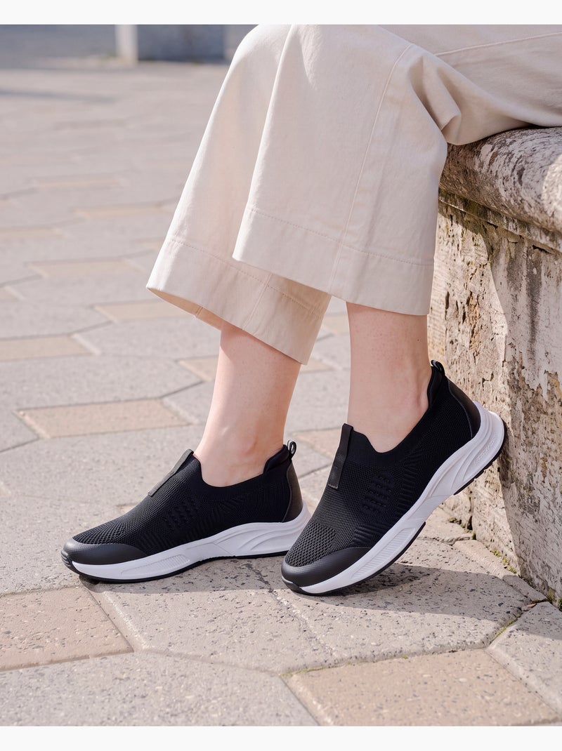 Baskets confortable, résistante, semelle à mémoire forme et facile à enfiler Noir - Kiabi