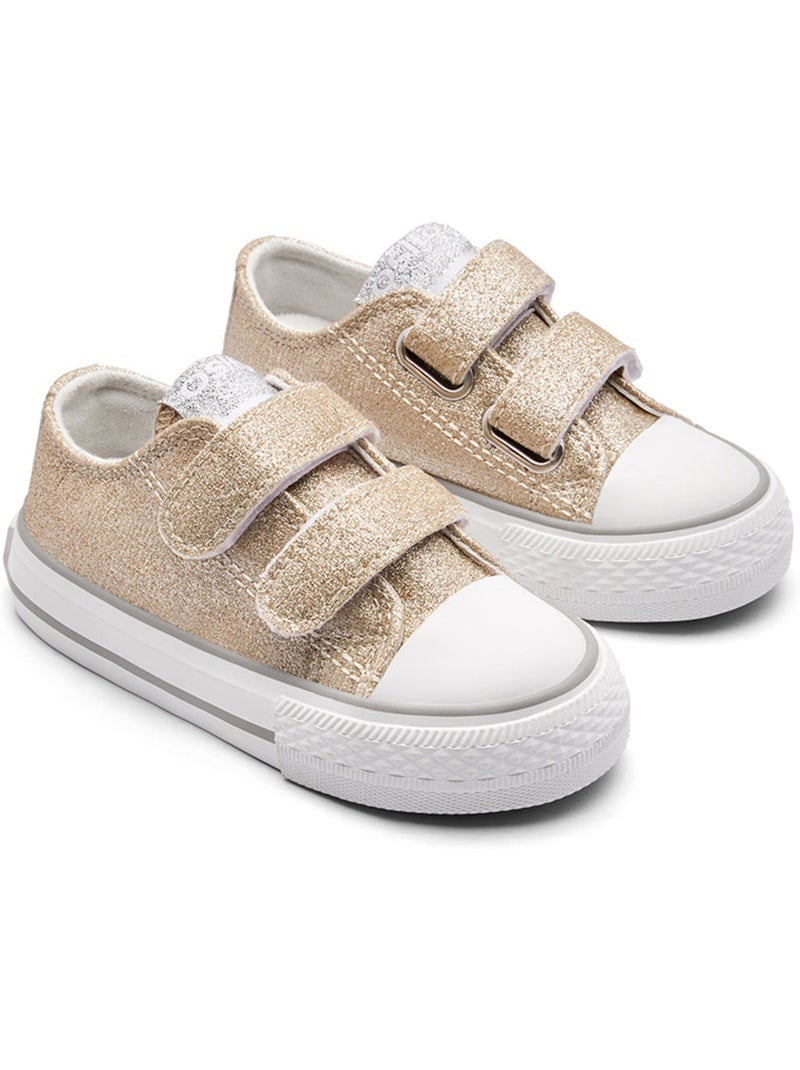 Baskets Conguitos Bajas Glitter Gold - Kiabi