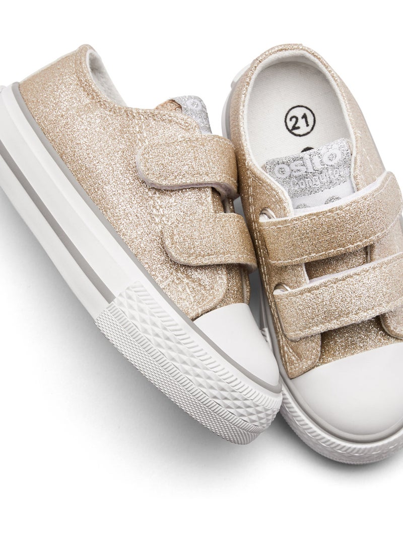 Baskets Conguitos Bajas Glitter Gold - Kiabi