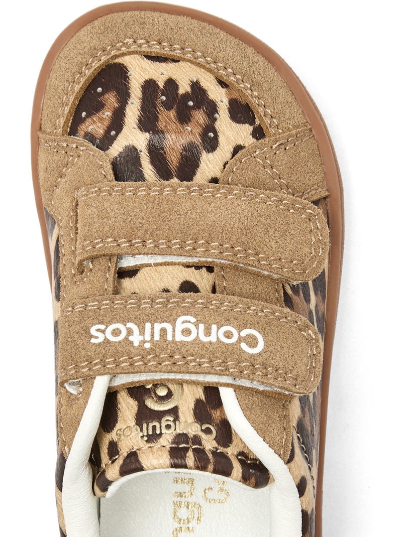 Baskets conguitos barefoot goflex leopardo Noir Marron Noir - Kiabi