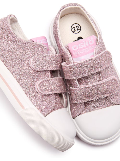 Baskets conguitos canvas glitter - Kiabi Baskets conguitos canvas glitter - Kiabi