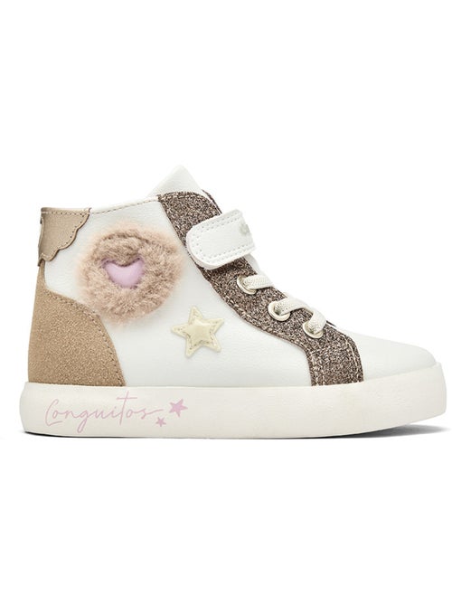 Baskets conguitos corazones pelo - Kiabi