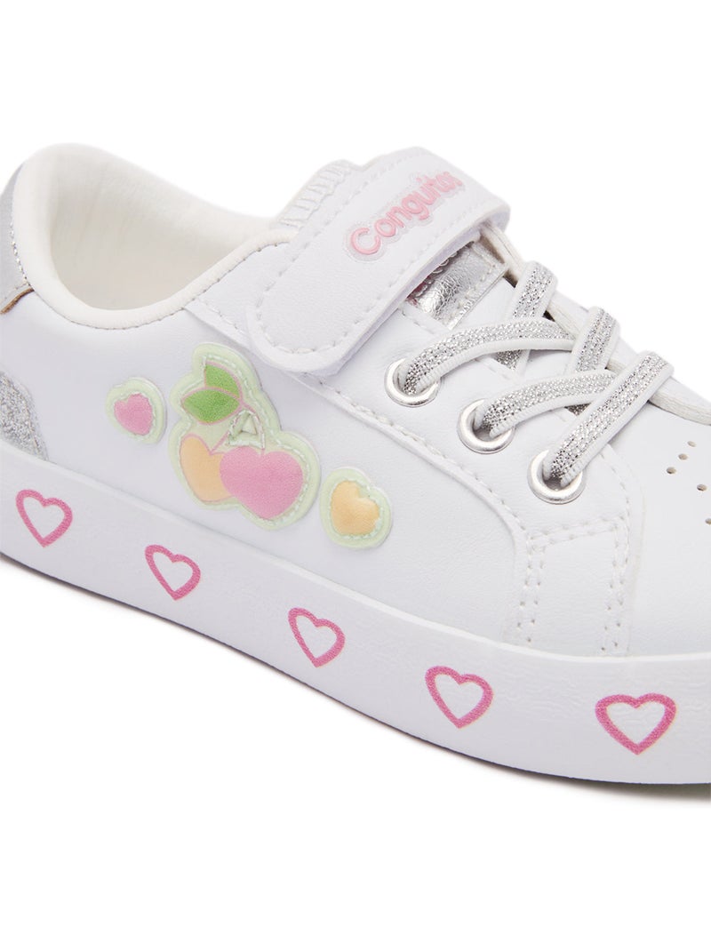 Baskets conguitos detalles corazón Blanc - Kiabi