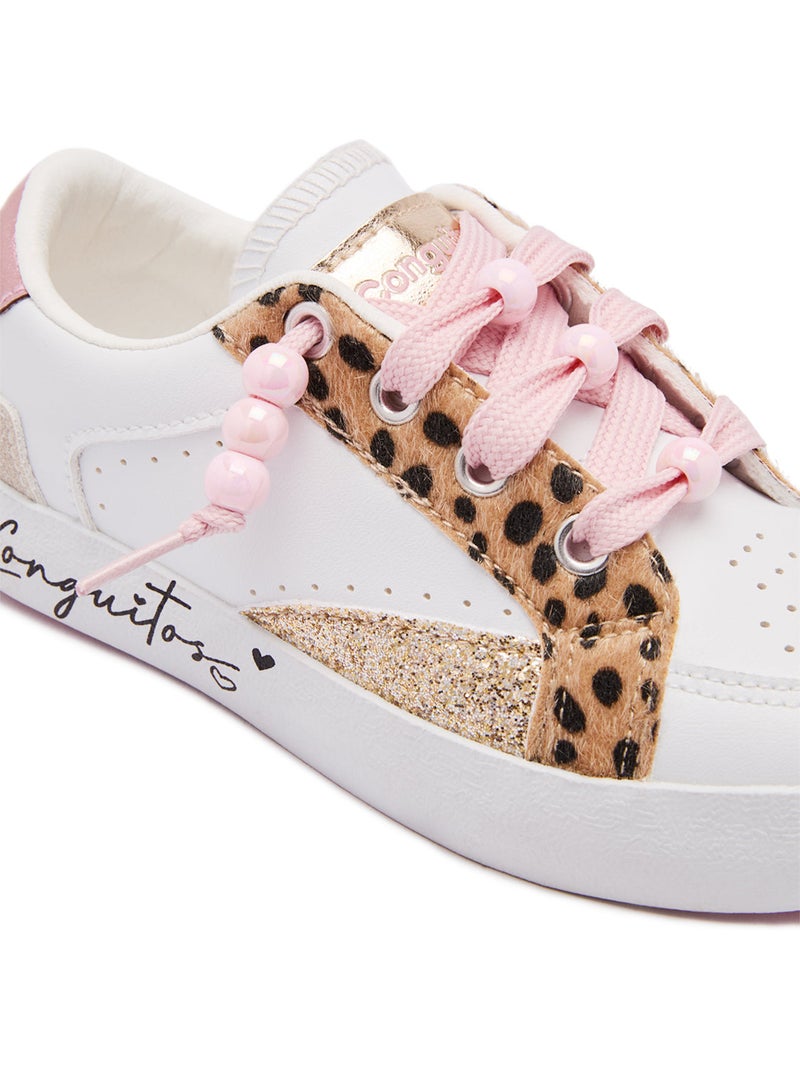 Baskets conguitos estampado animal Noir Marron Noir - Kiabi