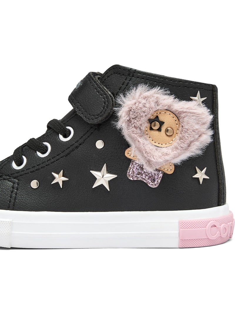 Baskets conguitos estrellas pelo Noir - Kiabi