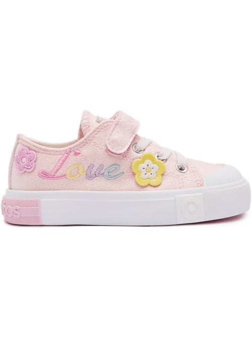 Baskets conguitos glitter floral - Kiabi