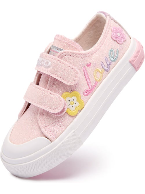 Baskets conguitos glitter flores - Kiabi