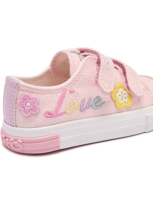 Baskets conguitos glitter flores - Kiabi