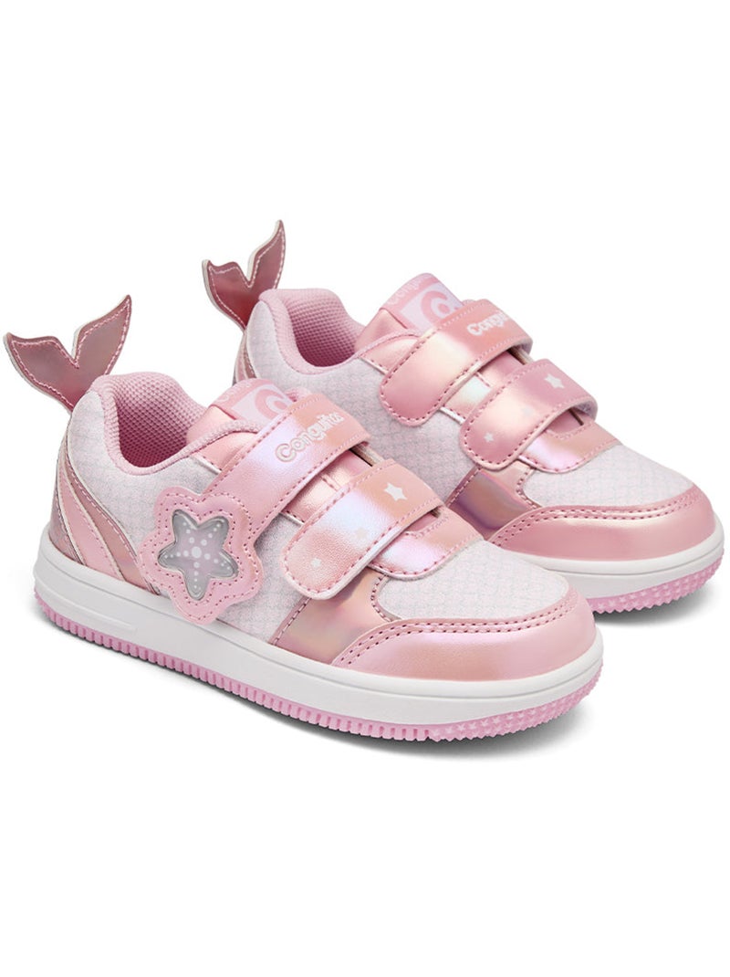 Baskets conguitos glitter luces estrella Rose - Kiabi