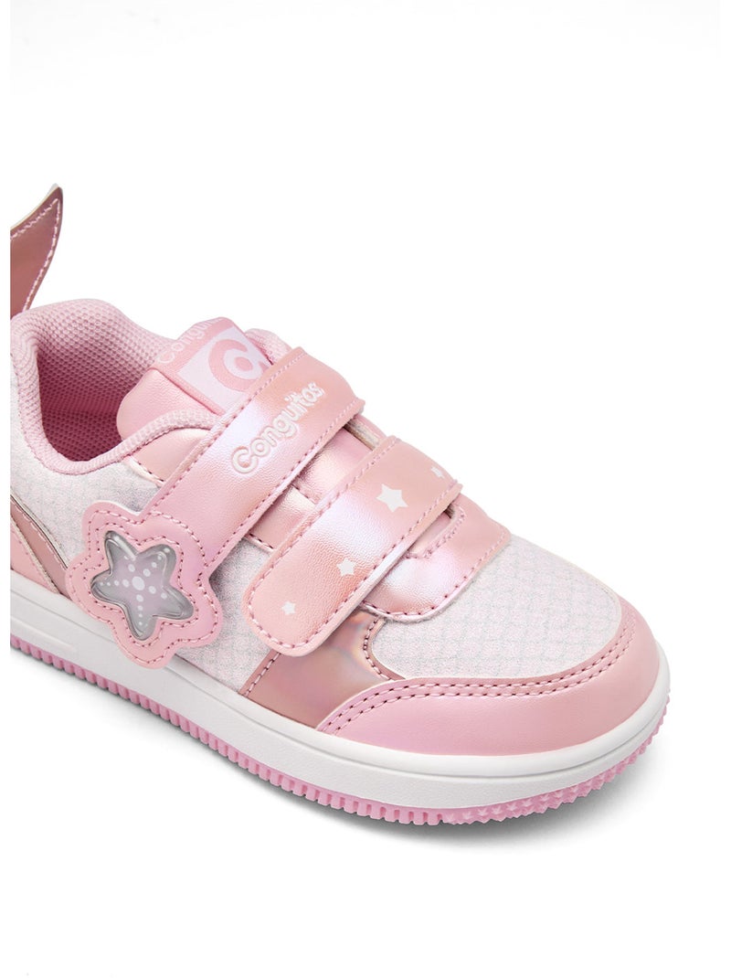 Baskets conguitos glitter luces estrella Rose - Kiabi