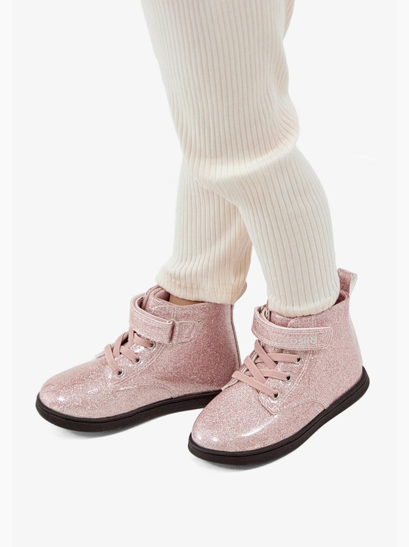 Baskets conguitos glitter Rose - Kiabi
