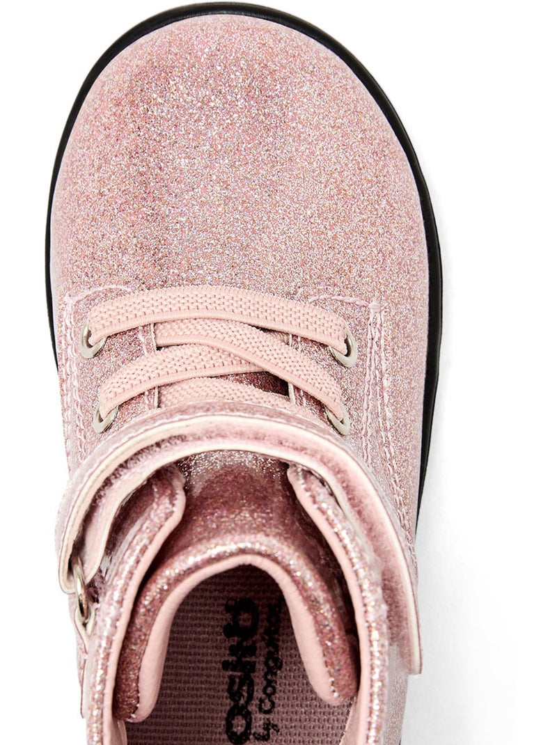Baskets conguitos glitter Rose - Kiabi