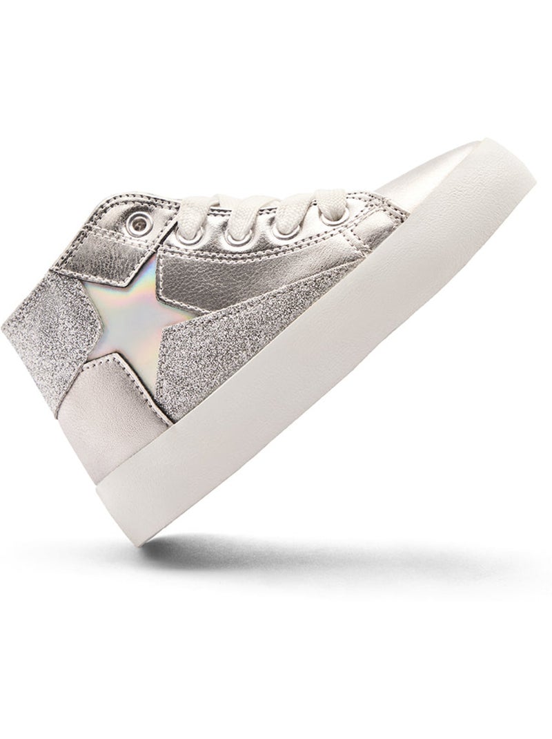 Baskets conguitos high Argent - Kiabi