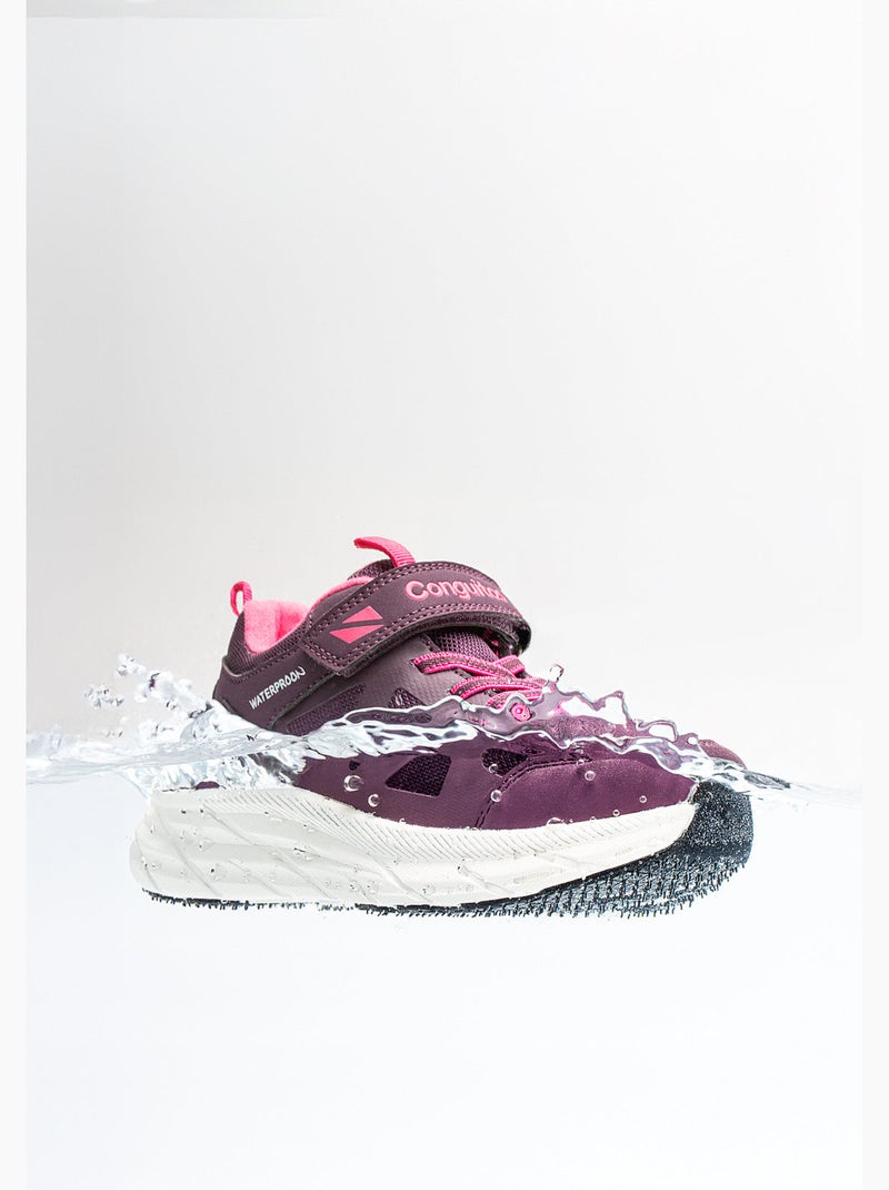 Baskets conguitos impermeables Mauve lilas - Kiabi