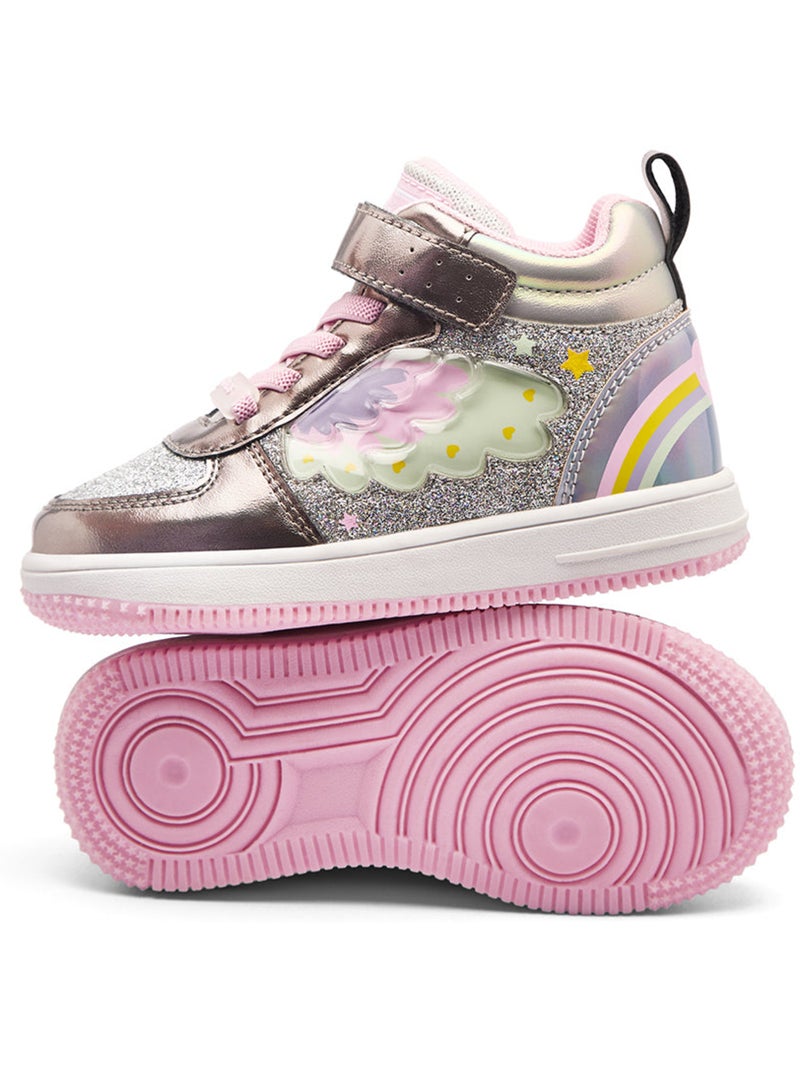 Baskets conguitos luces Argent - Kiabi