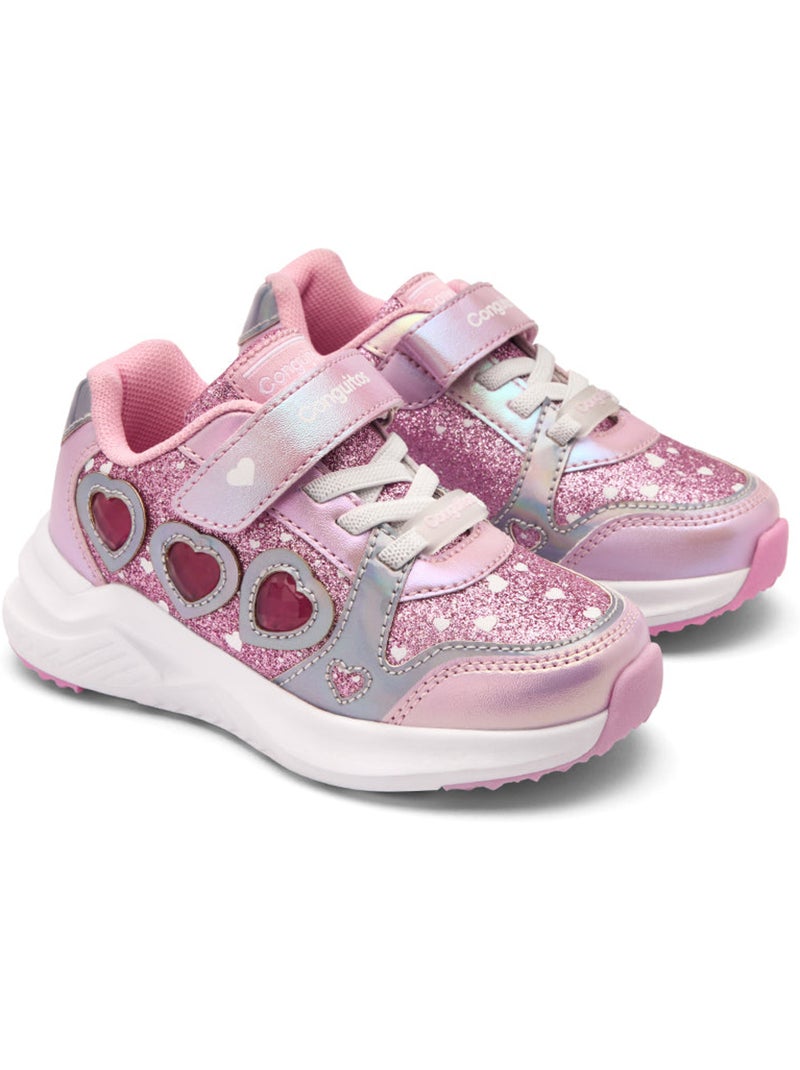 Baskets conguitos luces estampado Rose - Kiabi