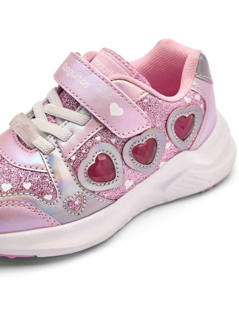 Baskets conguitos luces estampado Rose - Kiabi