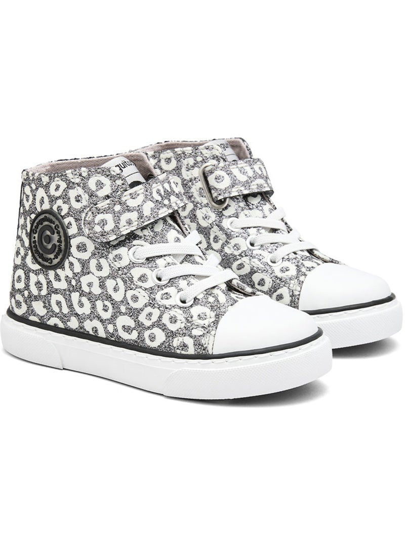 Baskets conguitos purpurina Argent - Kiabi