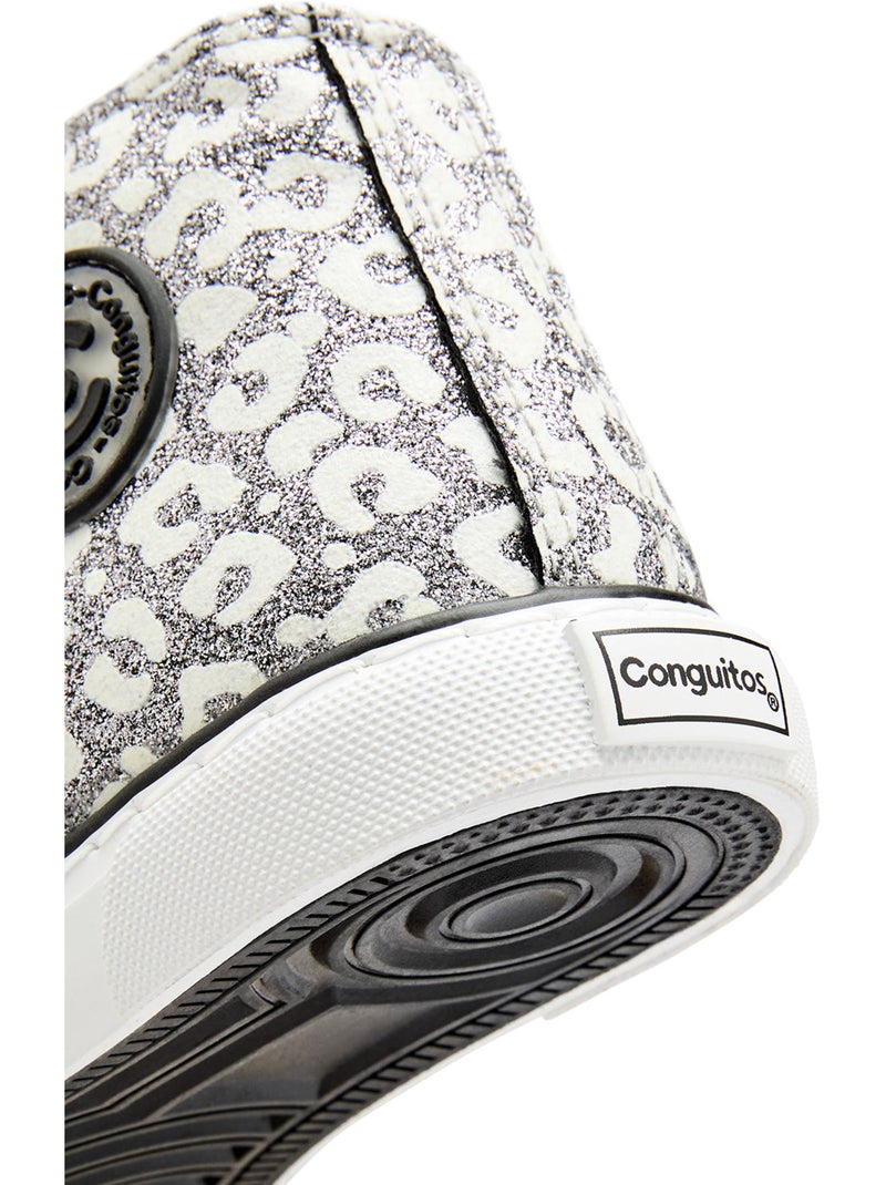Baskets conguitos purpurina Argent - Kiabi