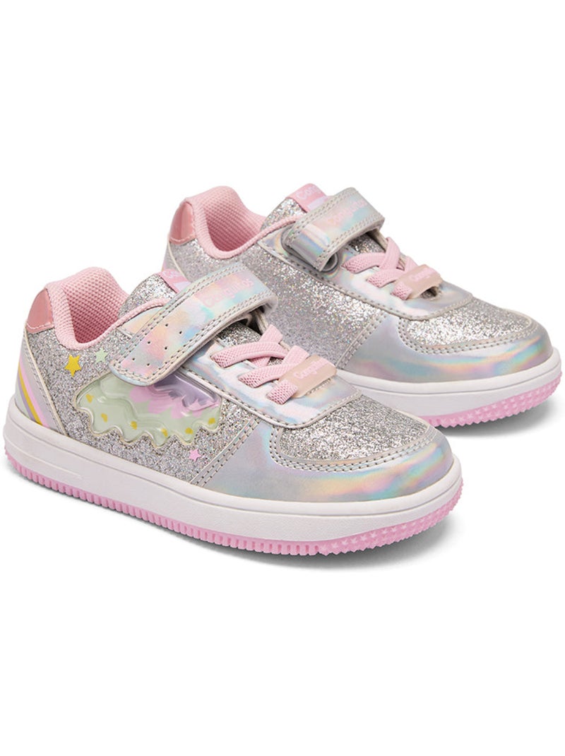 Baskets Conguitos Rainbow Light Argent - Kiabi