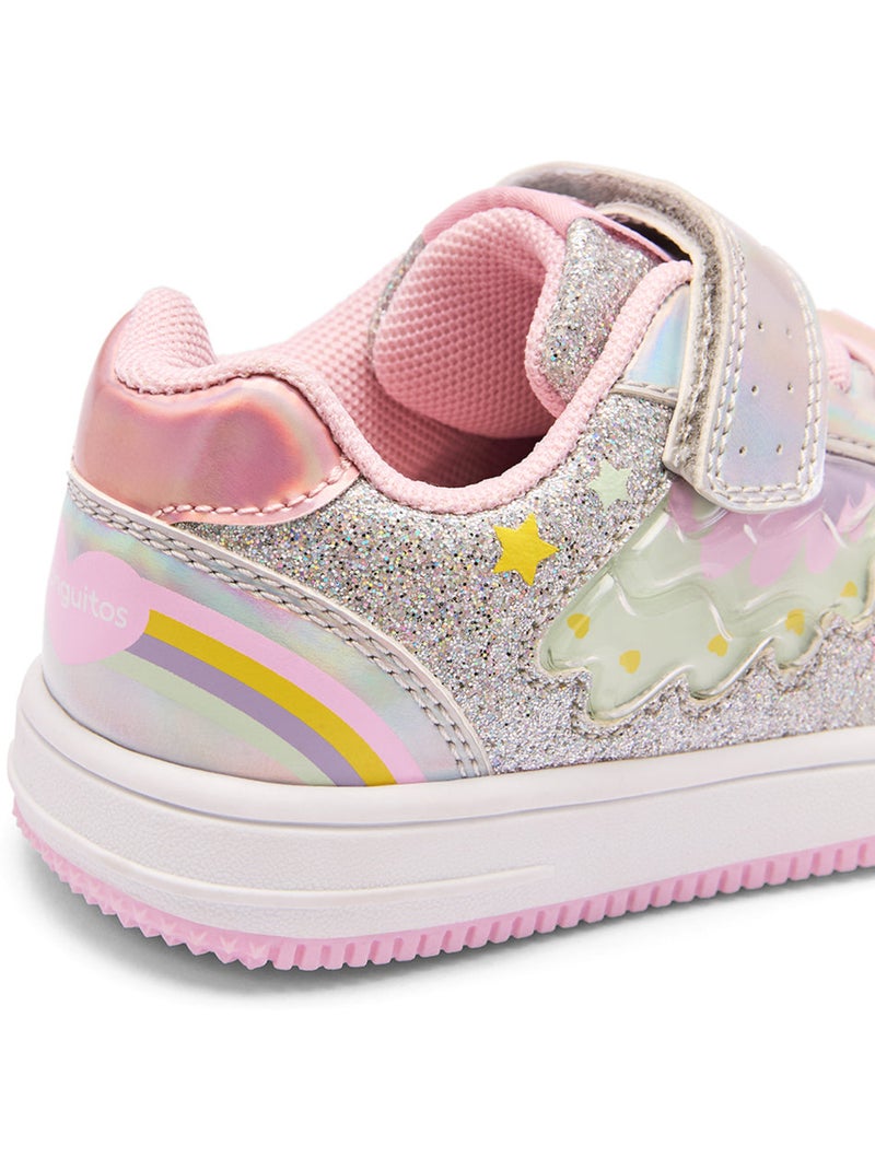 Baskets Conguitos Rainbow Light Argent - Kiabi