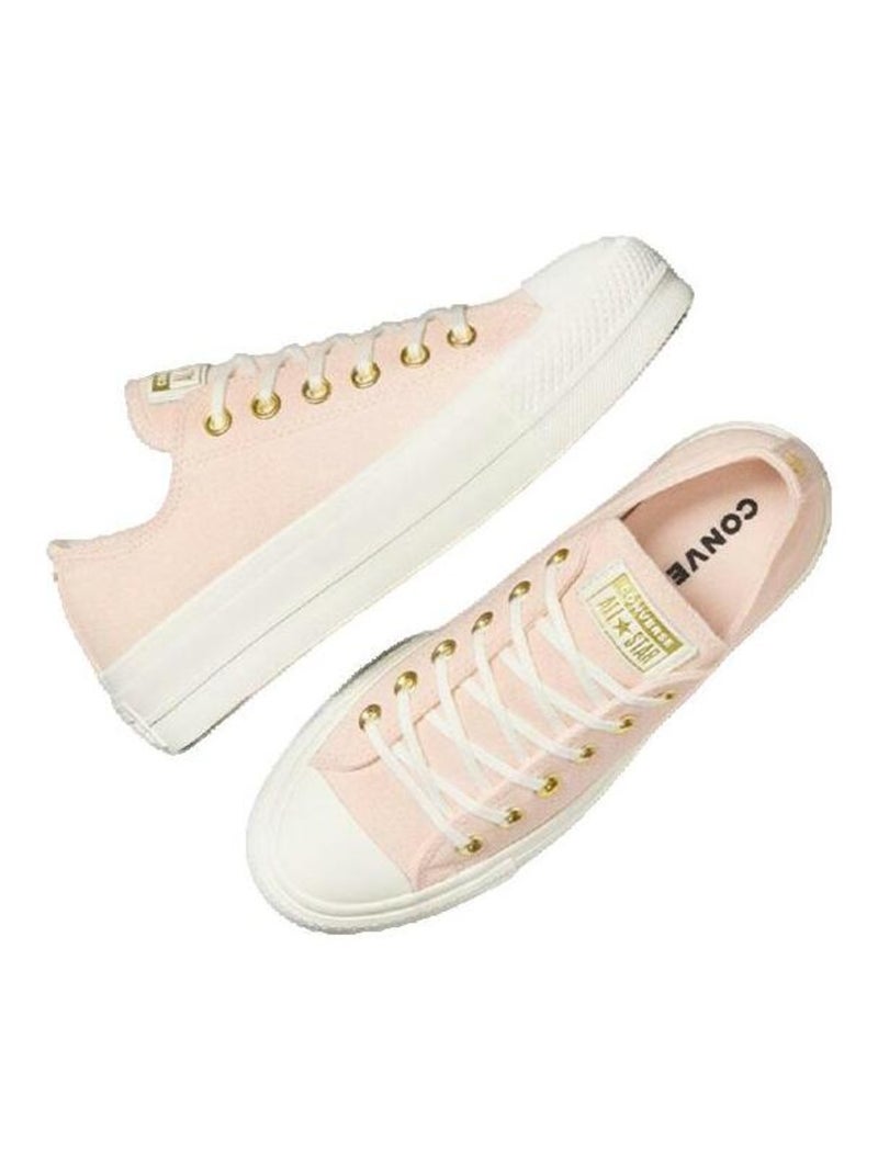 Baskets Converse Chuck Taylor All Star Lift textile Converse Rose - Kiabi