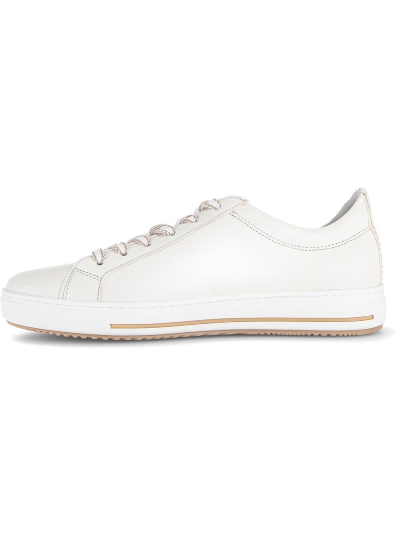 Baskets crème en cuir Crème - Kiabi