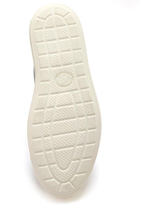 Baskets cuir avec zip et lacets - PEDICONFORT - Kiabi