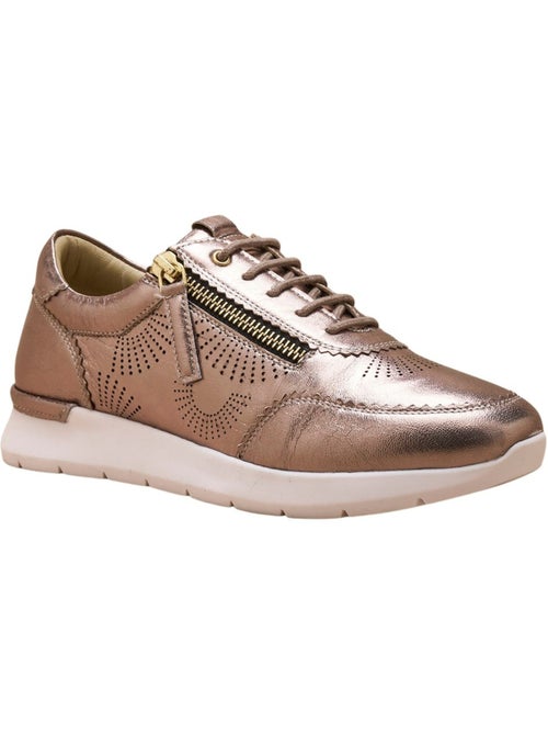 Baskets cuir avec zip semelle amovible - PEDICONFORT - Kiabi