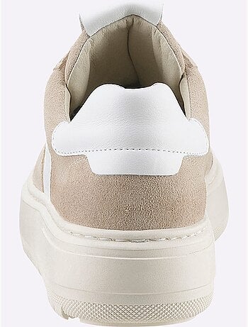 Baskets Cuir De Bœuf Nappa Et Velours - Taille Standard - Helline