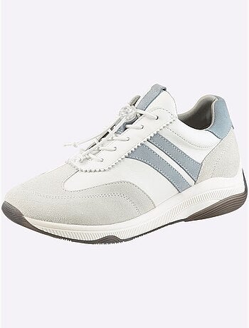 Baskets Cuir De Bœuf Nappa Et Velours - Taille Standard - Helline