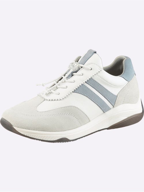 Baskets Cuir De Bœuf Nappa Et Velours - Taille Standard - helline - Kiabi