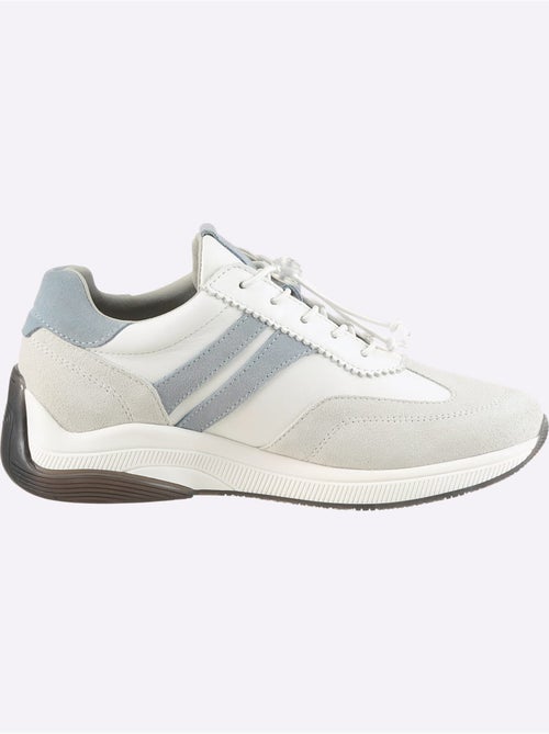 Baskets Cuir De Bœuf Nappa Et Velours - Taille Standard - helline - Kiabi