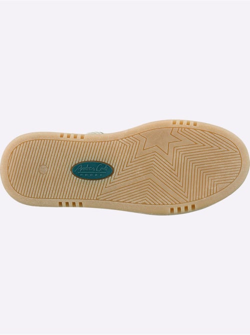 Baskets cuir de bœuf nappa et velours - taille standard - helline - Kiabi Baskets cuir de bœuf nappa et velours - taille standard - helline - Kiabi