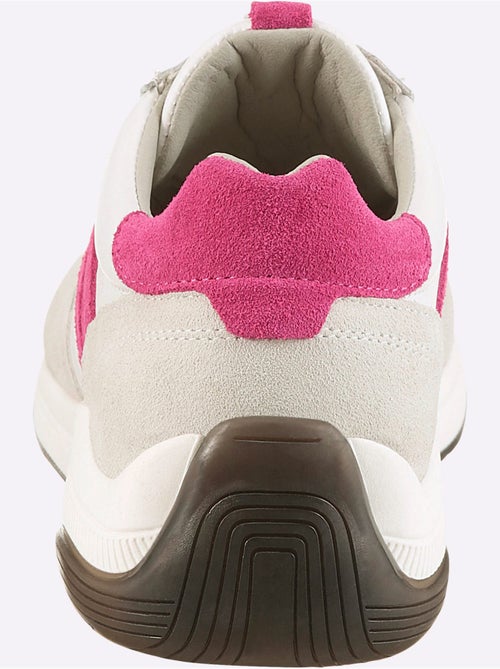 Baskets Cuir De Bœuf Nappa Et Velours - Taille Standard - helline - Kiabi