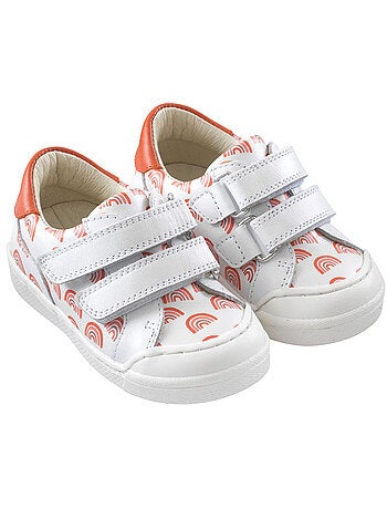 Baskets cuir enfant Happy
