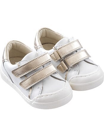 Baskets cuir enfant Happy