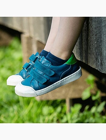 Baskets cuir enfant Happy
