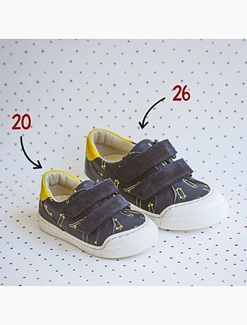 Baskets cuir enfant Happy
