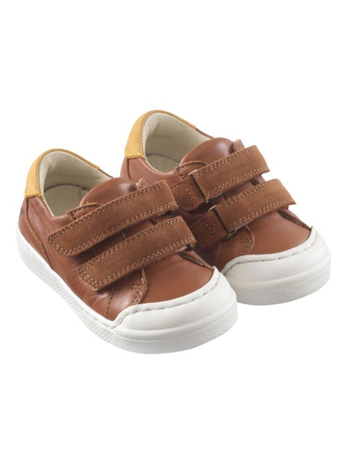Baskets cuir enfant Happy - Kiabi