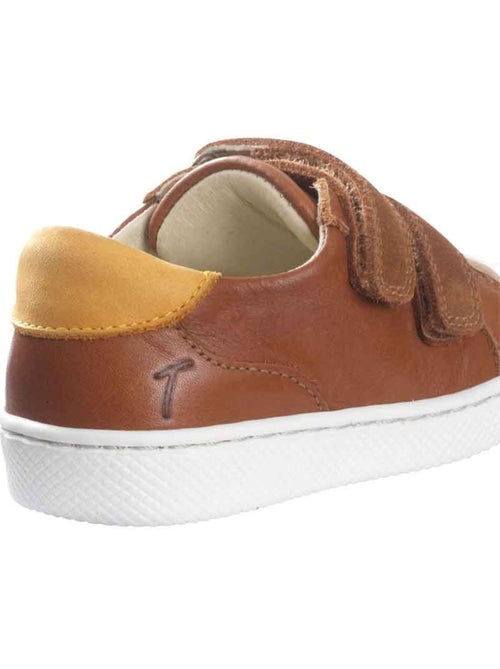 Baskets cuir enfant Happy - Kiabi