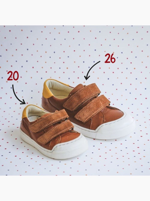 Baskets cuir enfant Happy - Kiabi