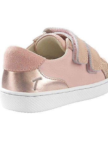 Baskets cuir enfant Happy