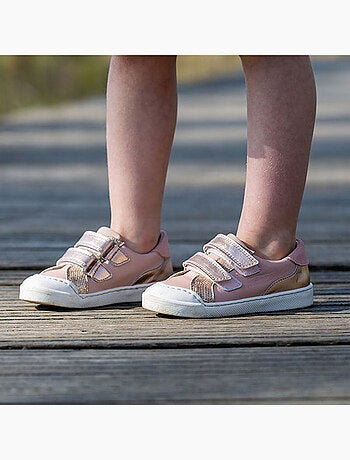 Baskets cuir enfant Happy
