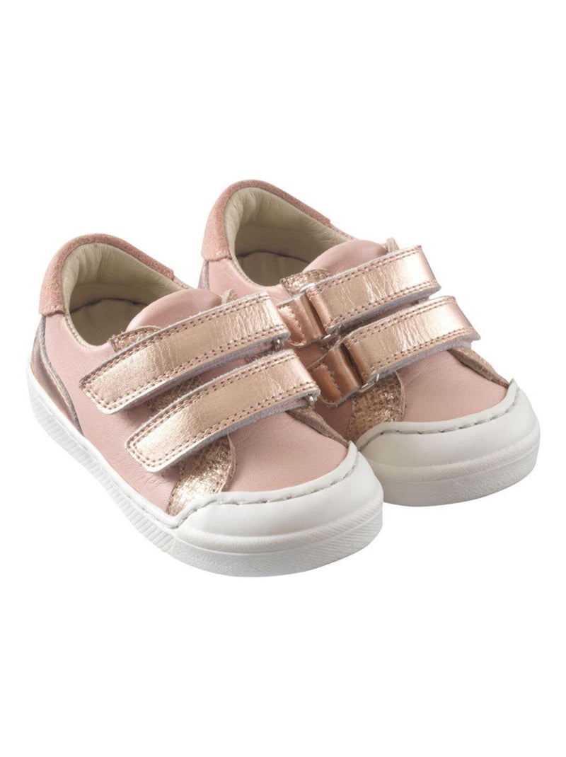 Baskets cuir enfant Happy Rose - Kiabi