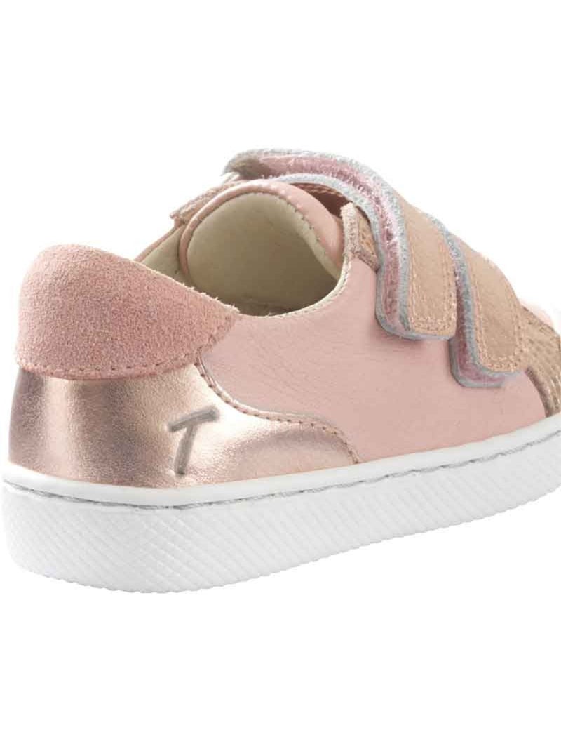 Baskets cuir enfant Happy Rose - Kiabi