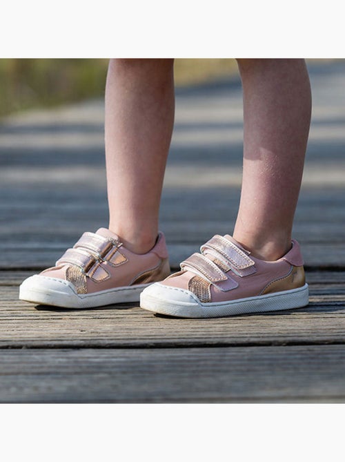 Baskets cuir enfant Happy - Kiabi