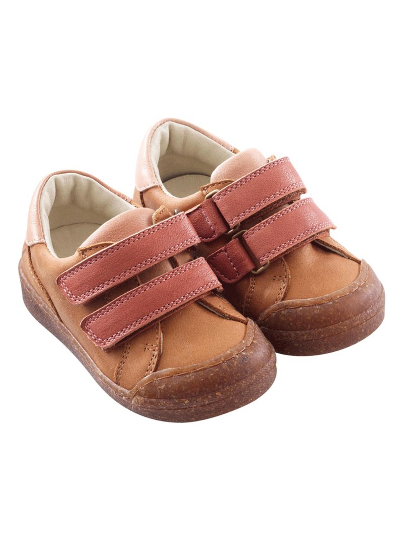 Baskets cuir enfant Happy Rose - Kiabi