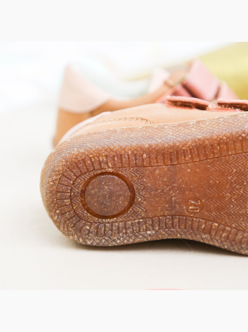 Baskets cuir enfant Happy Rose - Kiabi